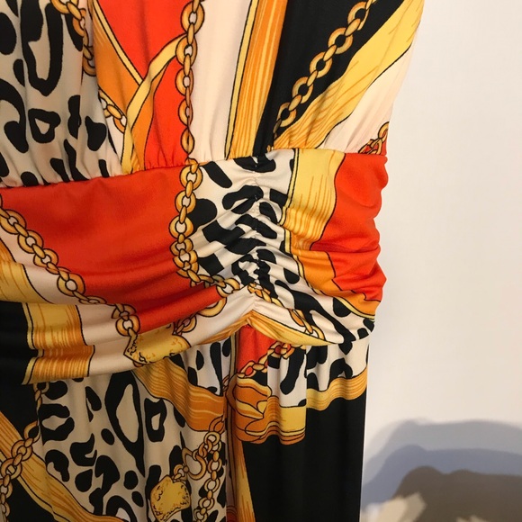 IB Diffusion Orange Multicolored Maxi Dress - Picture 7 of 13